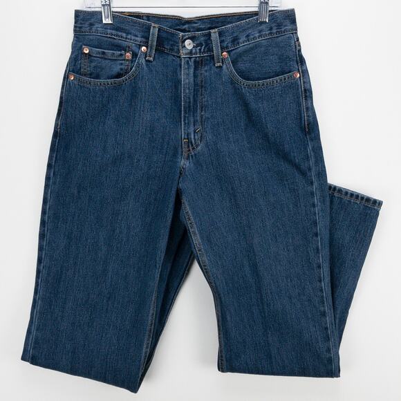 Levi’s 550 Relaxed Fit Straight Leg Jeans Men’s 31x34 Dark Wash Blue Workwear - Picture 1 of 13